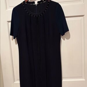 Elie Tahari Midnight Blue Midi Dress